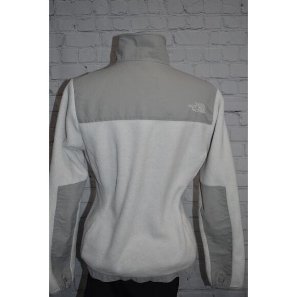 The North Face Fleece Jacket Womens Size Small Full Zip Gray White - Picture 6 of 9